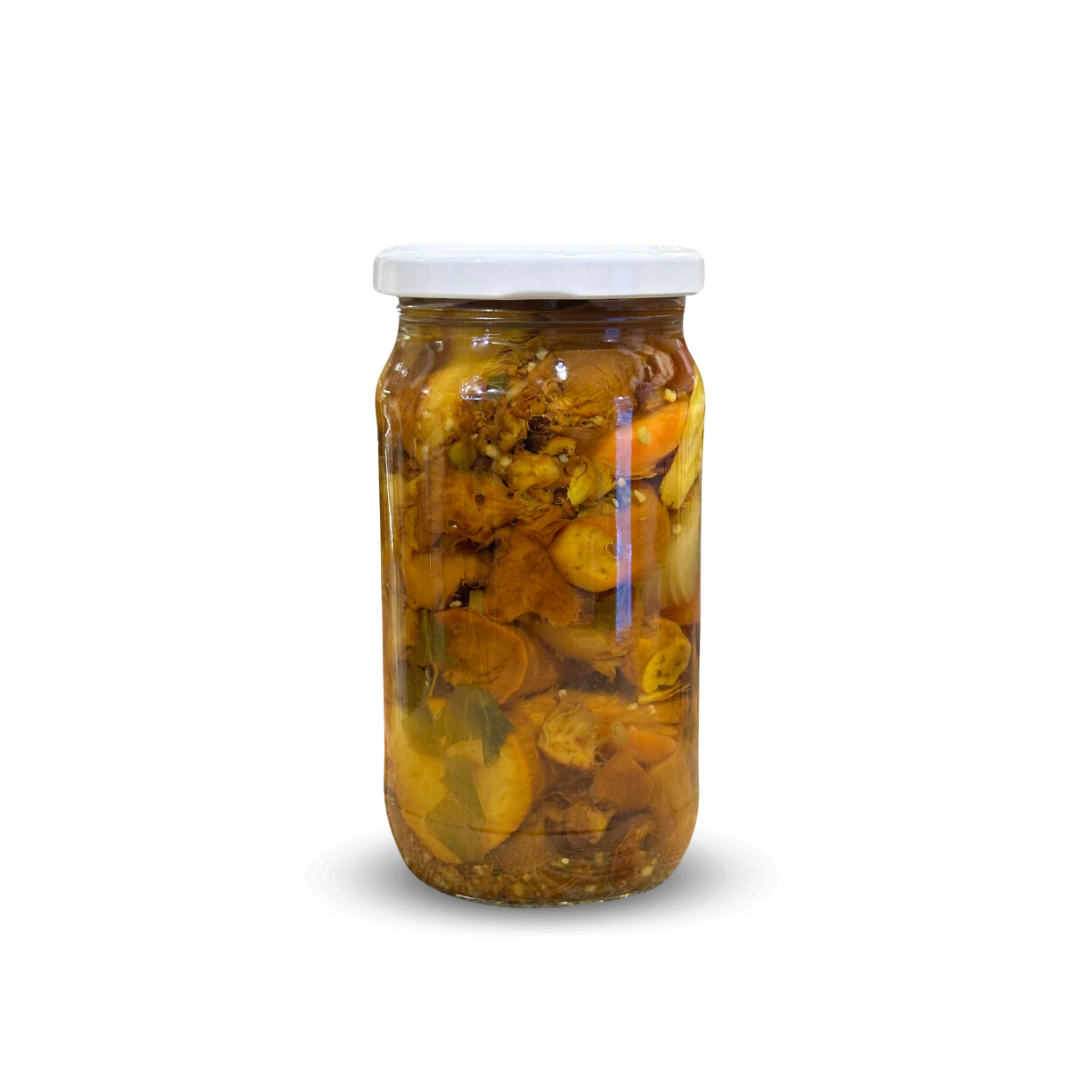 Hongos al escabeche, artesanales