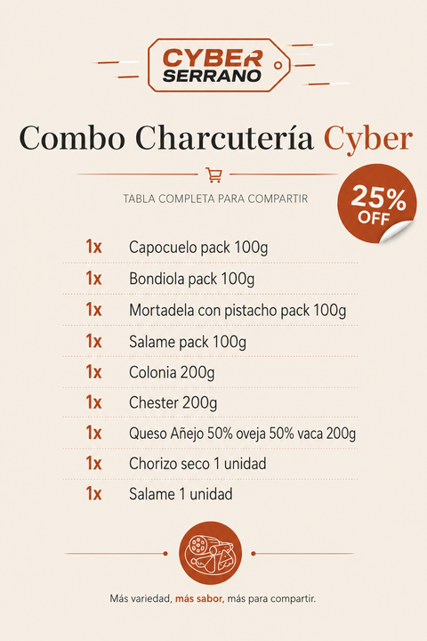 Combo Charcutería Cyber