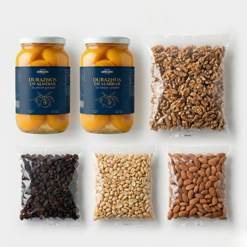 Combo Duraznos sin azúcar + Mix Frutos Secos